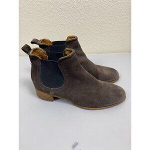 Alberto Fermani Womens Brown Suede Leather Chelsea Ankle Boots Size 37 US 6.5
